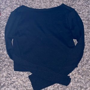 Black crop top
